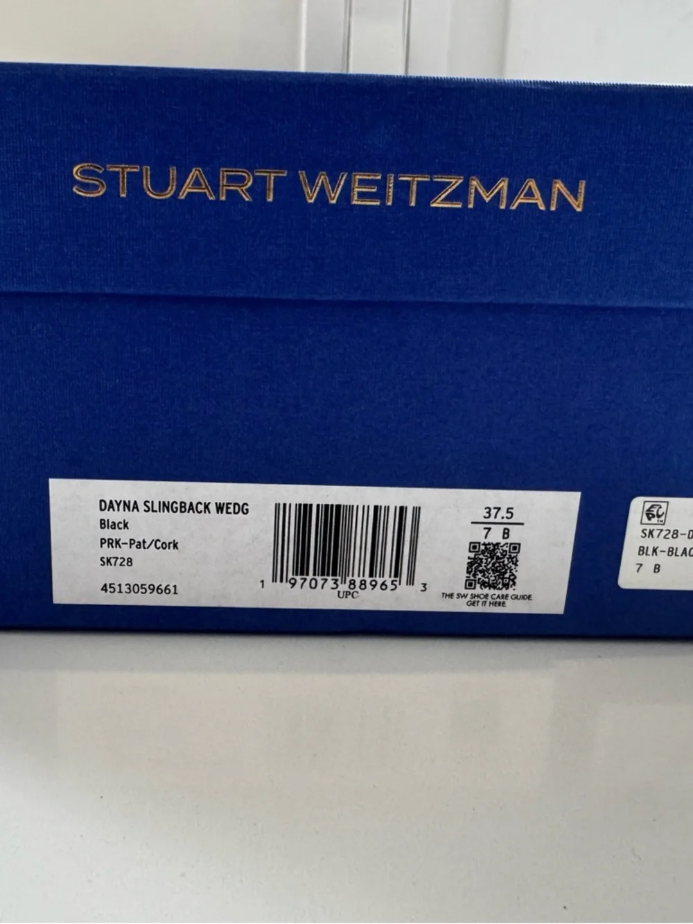 Stuart Weitzman Dayna Black Patent Slingback Sandals-US 7B or 37.5 EU - Picture 8 of 8